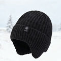 Faux Fur Ear Flap Knit Hat