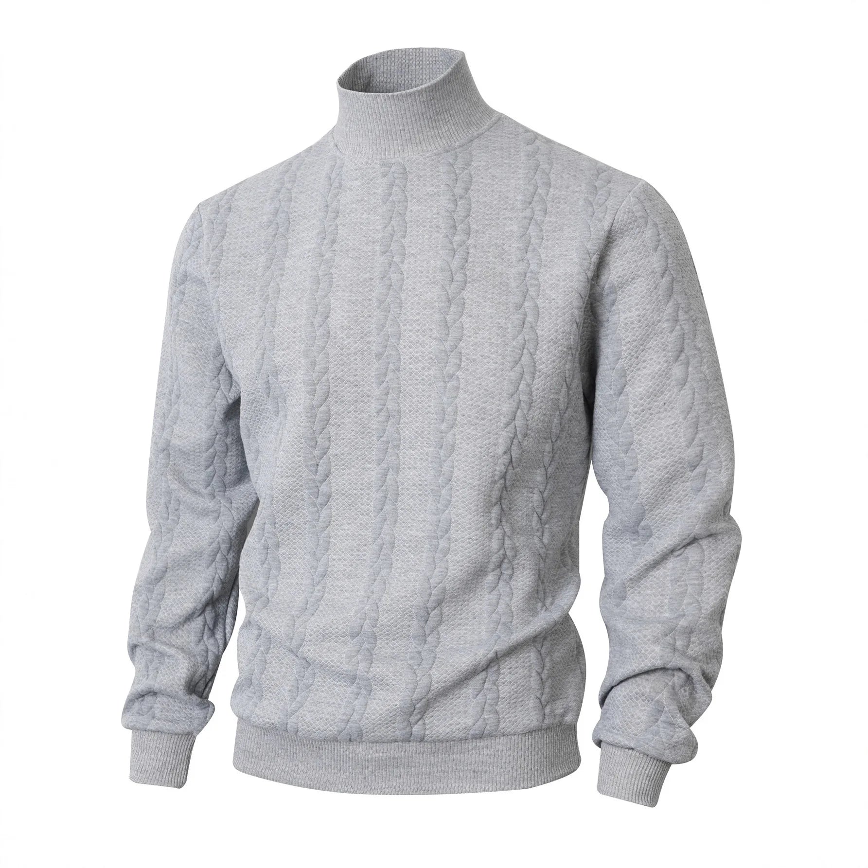 Men's Solid Knit Pullover Sweater