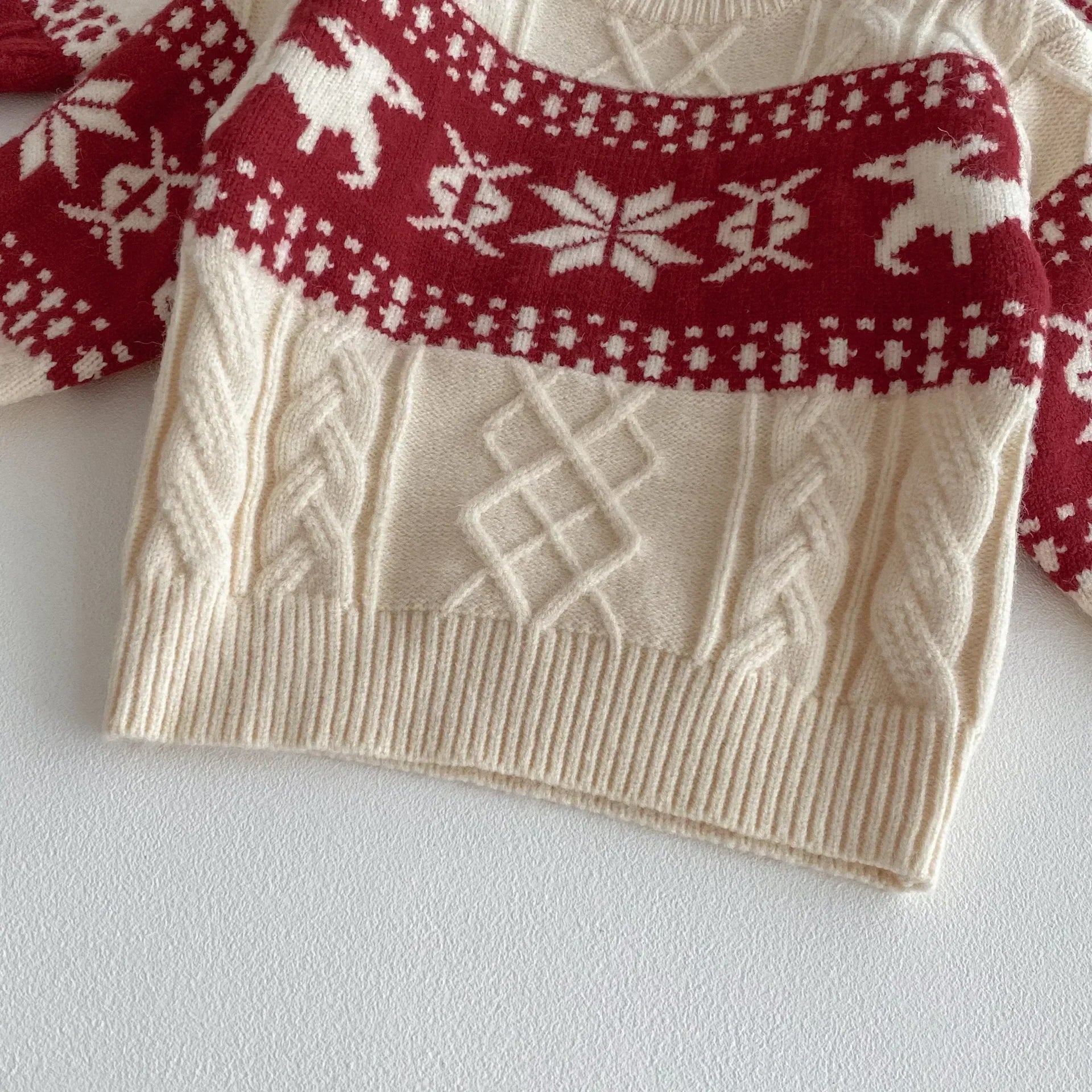 Kids' Christmas Snowflake Knit Sweater