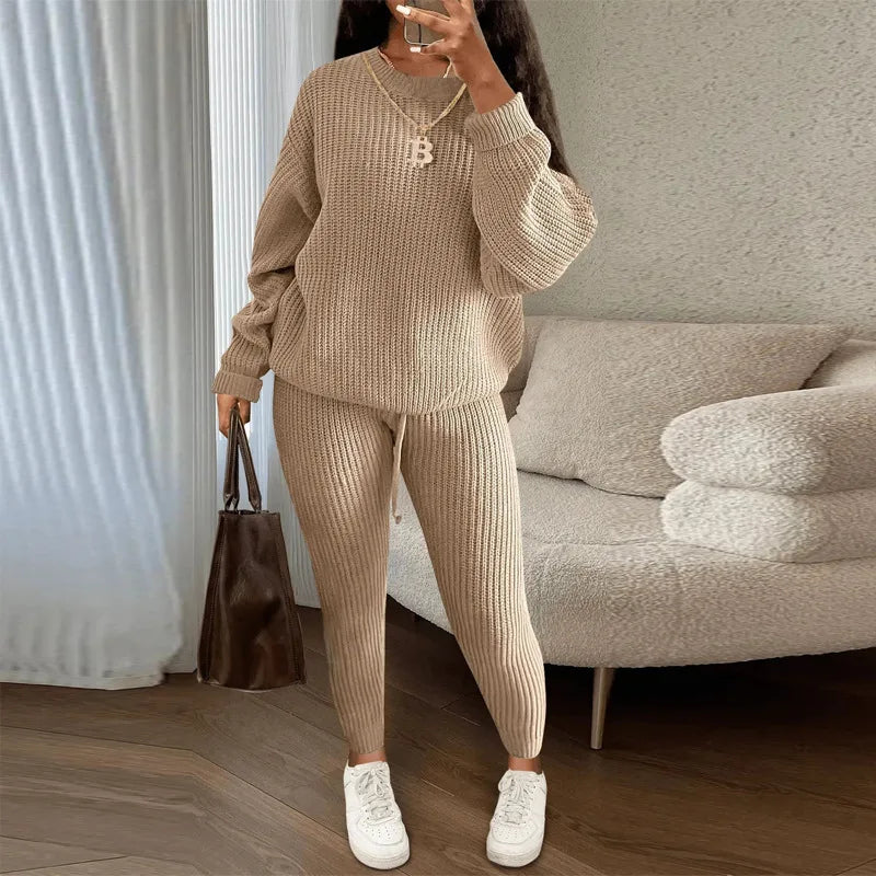 Women's Knit Two-Piece Sweater Set