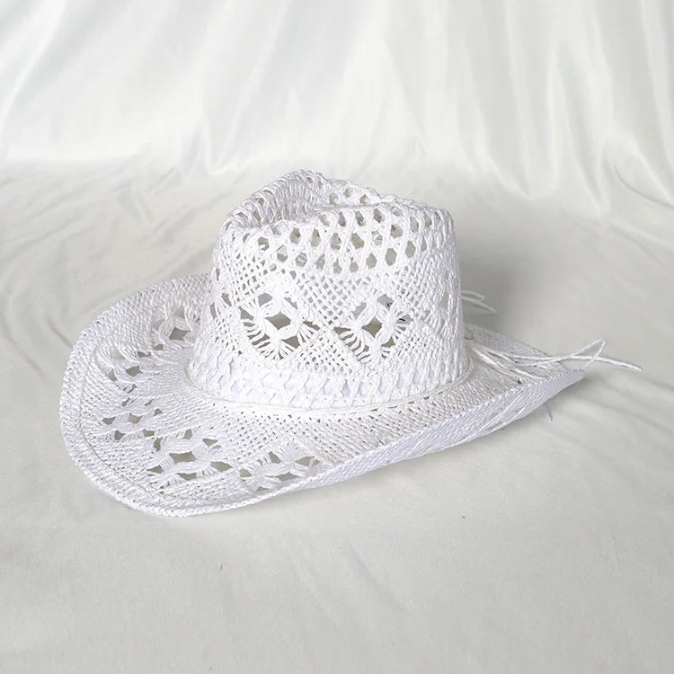 Woven Straw Cowboy Hat