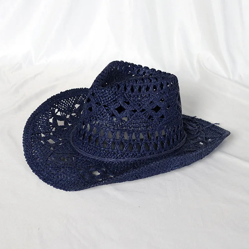 Woven Straw Cowboy Hat