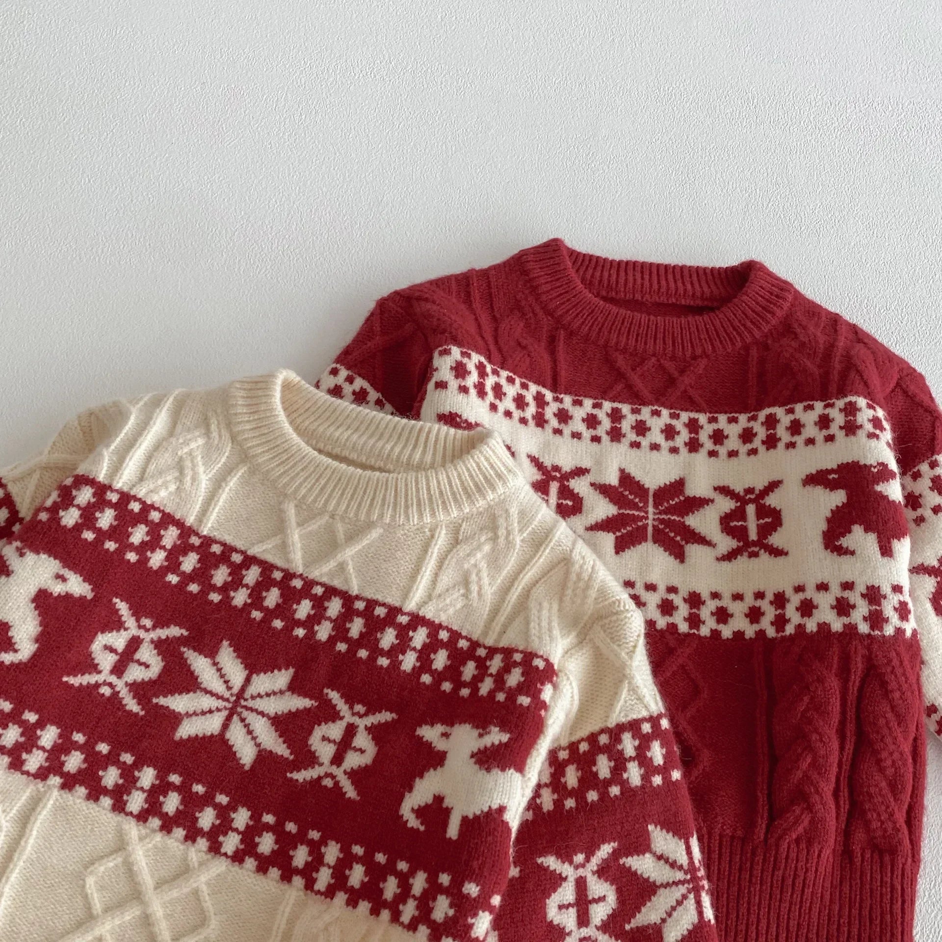 Kids' Christmas Snowflake Knit Sweater