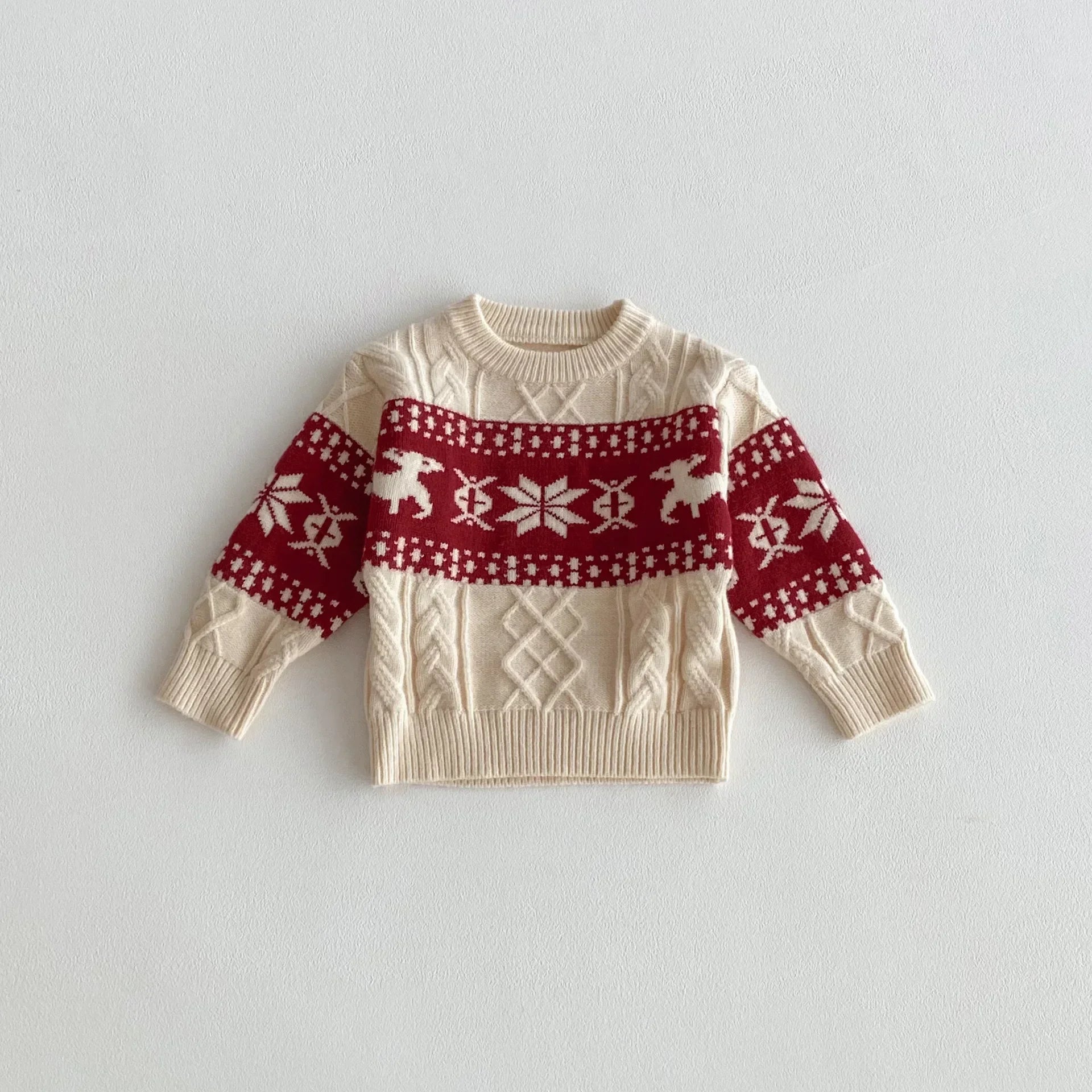 Kids' Christmas Snowflake Knit Sweater