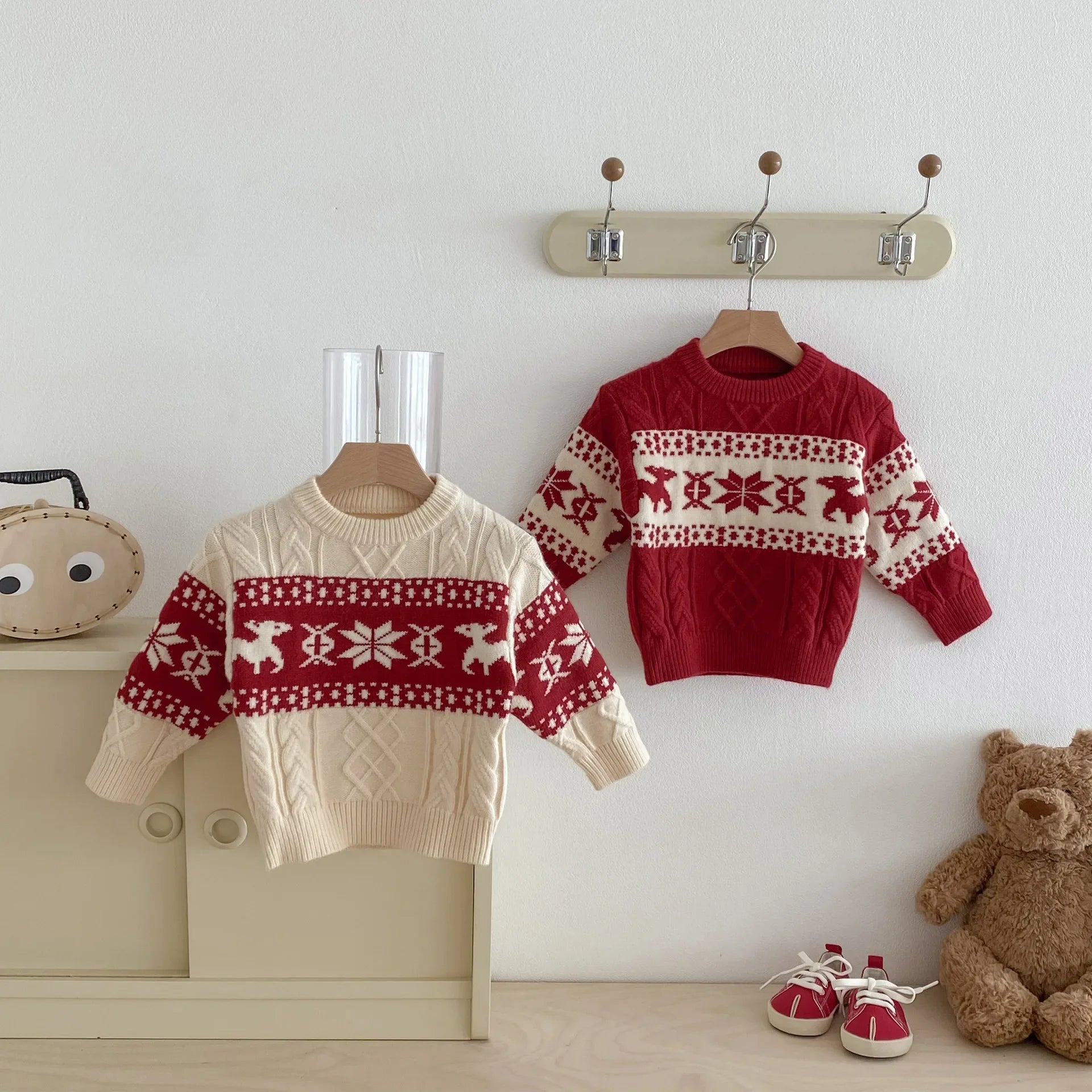 Kids' Christmas Snowflake Knit Sweater