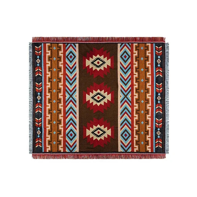 Mesa Campfire Aztec Throw Blanket