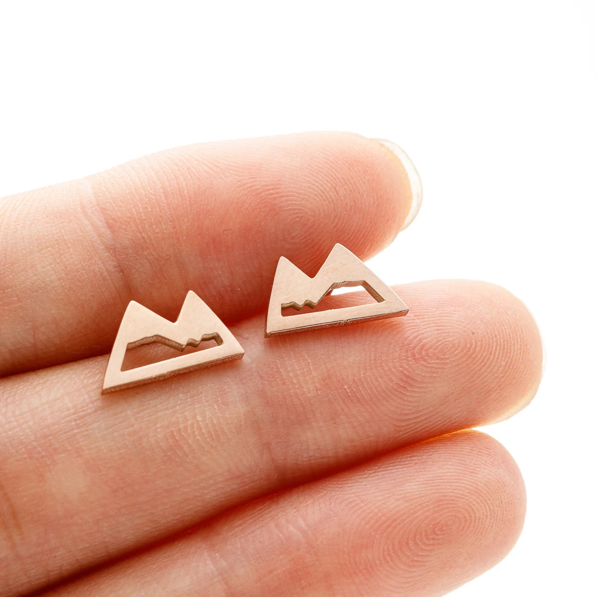 Snow Mountain Stud Earrings
