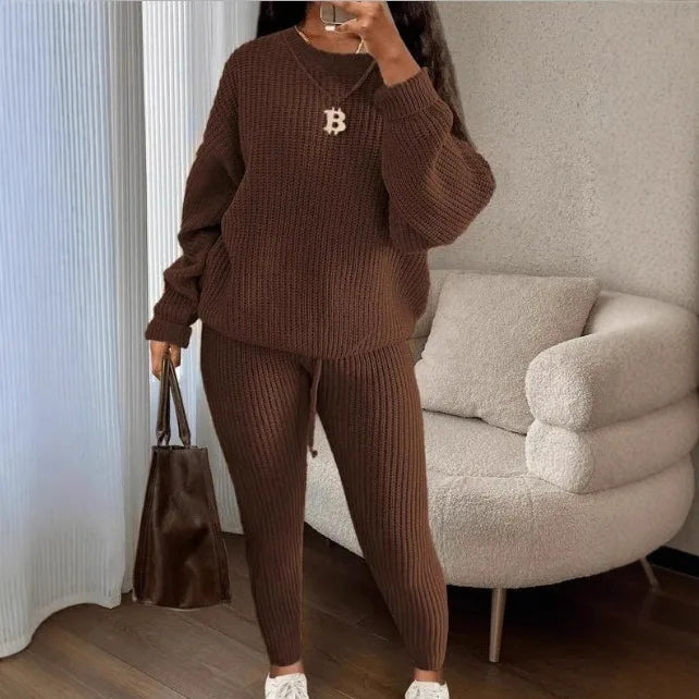 Women's Knit Two-Piece Sweater Set