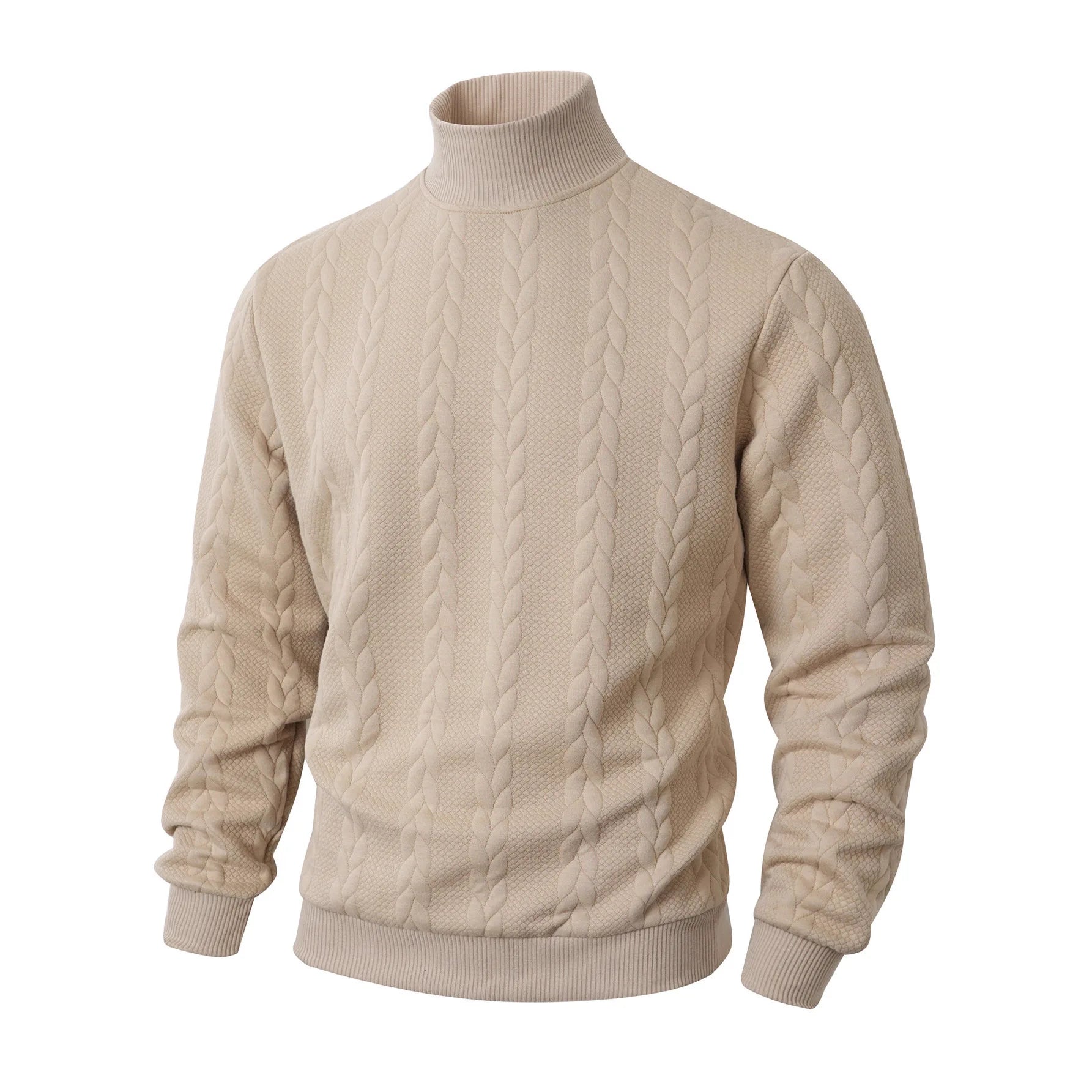 Men's Solid Knit Pullover Sweater