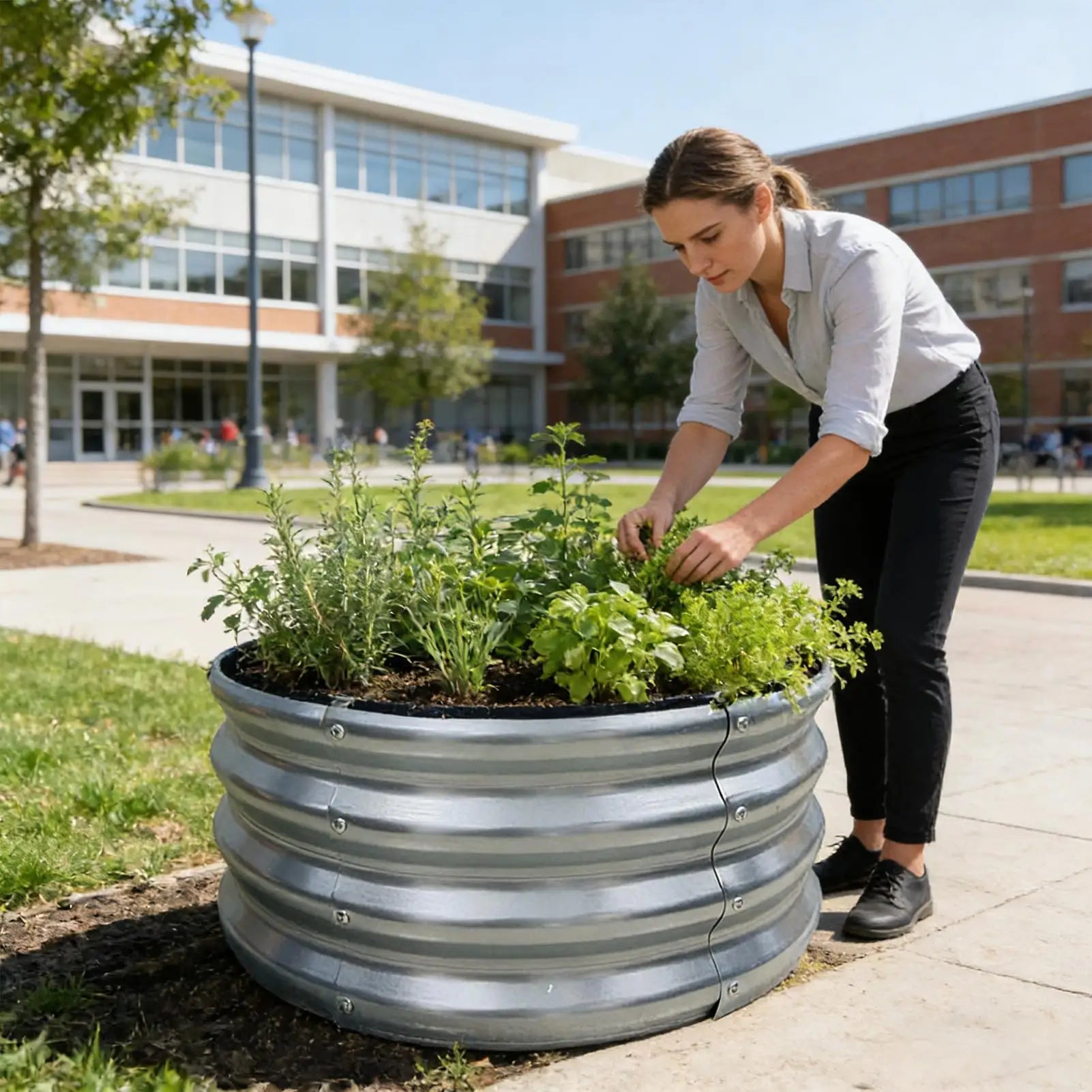 Galvanized Raised Garden Bed