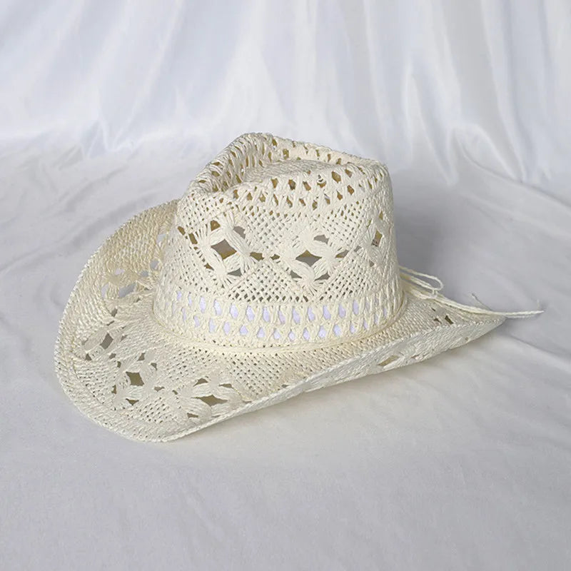 Woven Straw Cowboy Hat