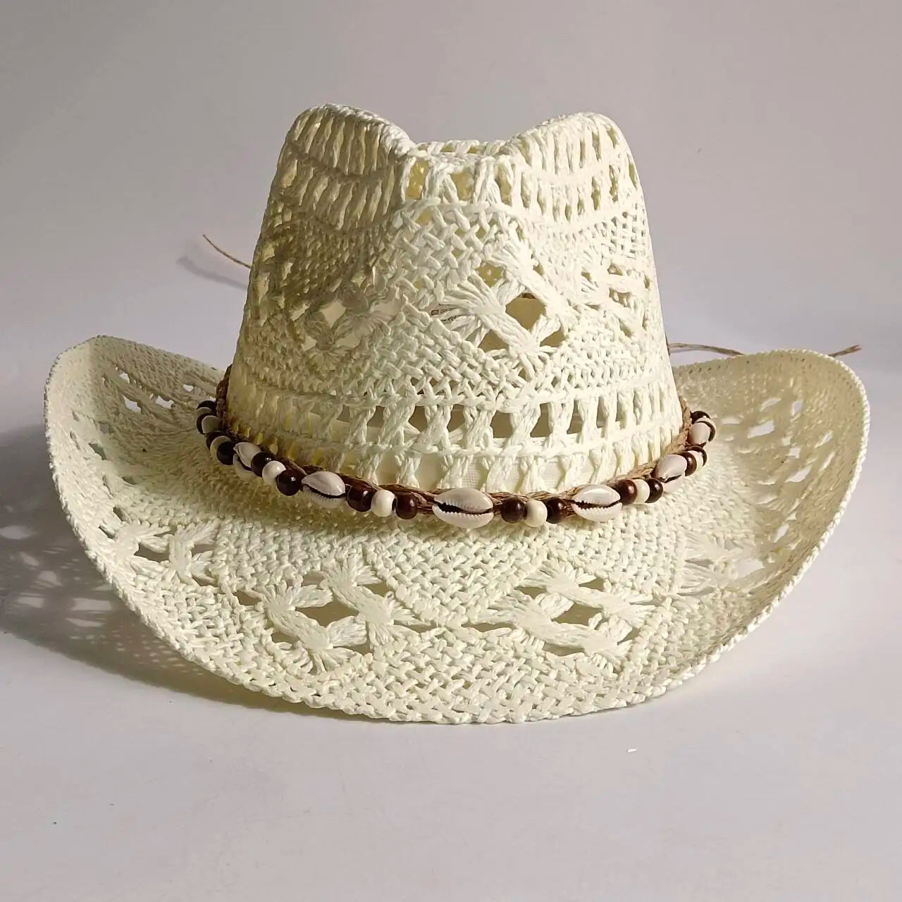 Woven Straw Cowboy Hat