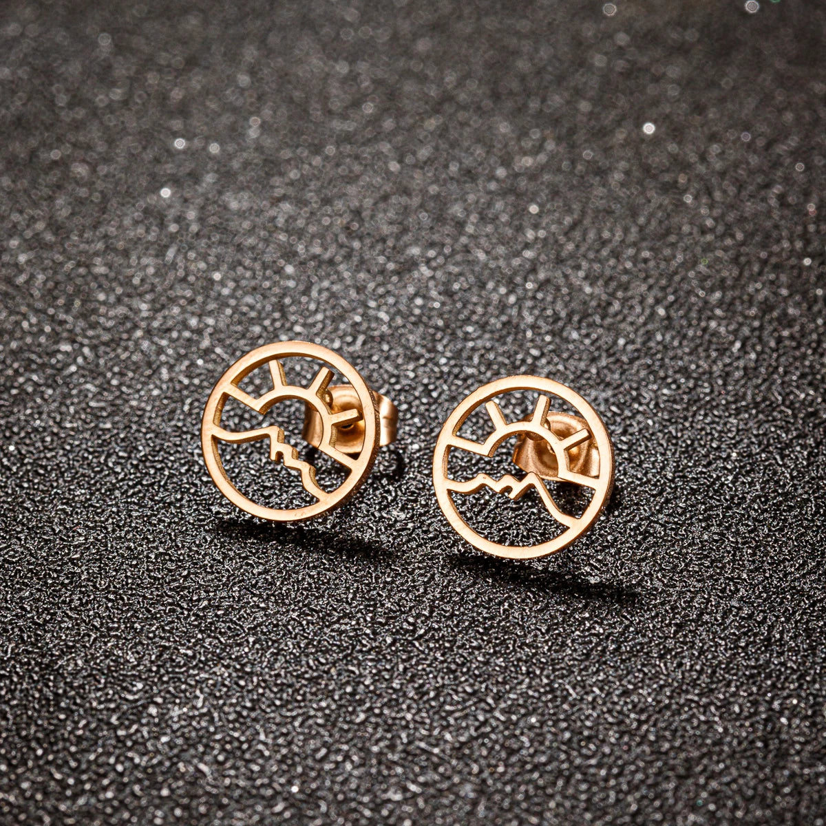 Snow Mountain Stud Earrings