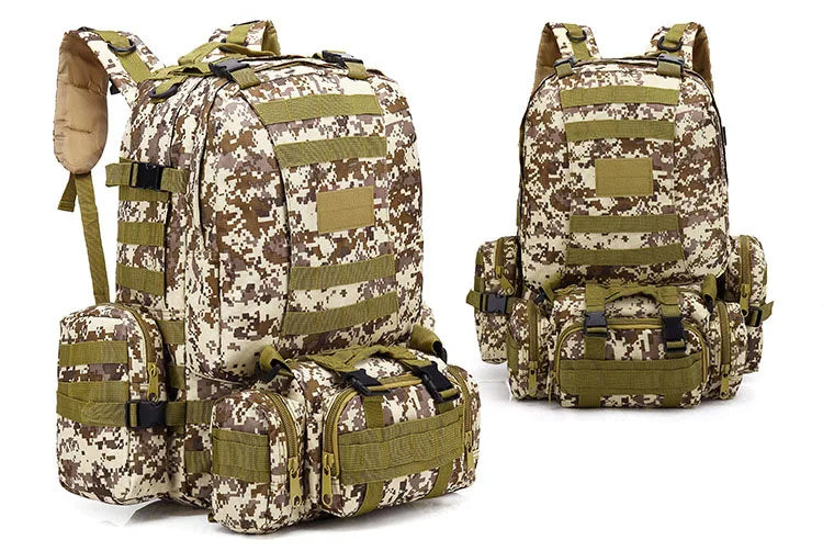 55L Tactical Hiking Backpack