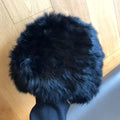 Women's Faux Rabbit Fur Knit Beanie