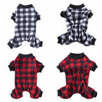 Cozy Cabin Buffalo Check Dog Sweater
