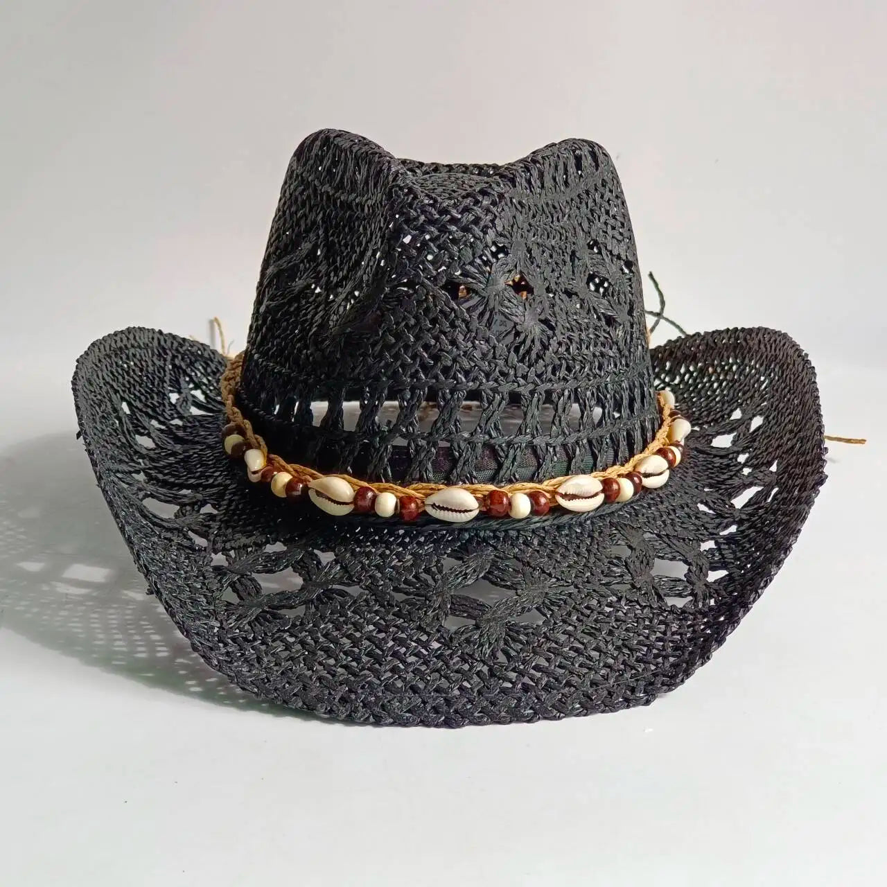 Woven Straw Cowboy Hat