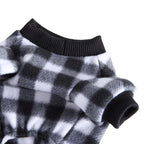 Cozy Cabin Buffalo Check Dog Sweater