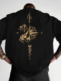 Compass Mountain Back Graphic T-Shirt