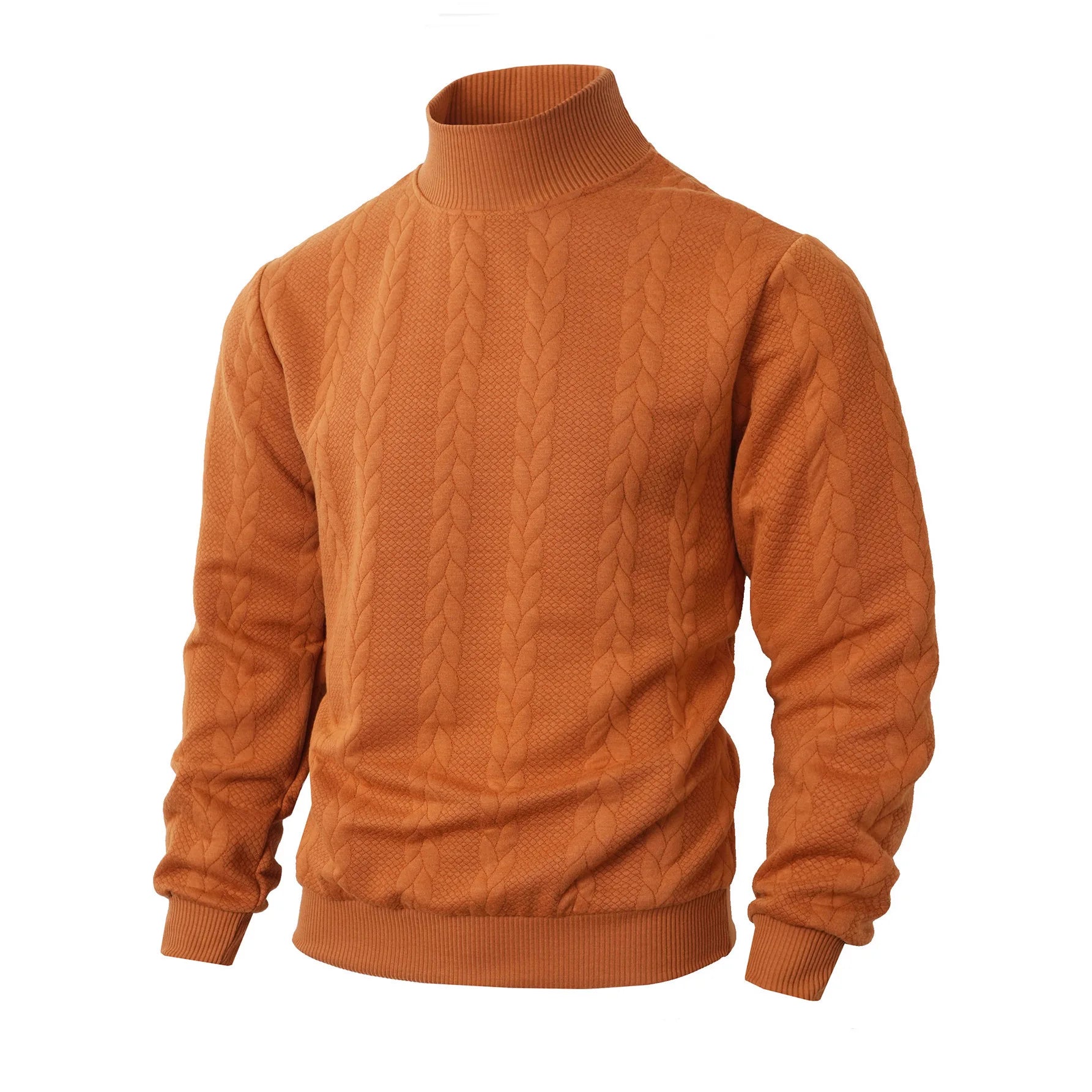 Men's Solid Knit Pullover Sweater