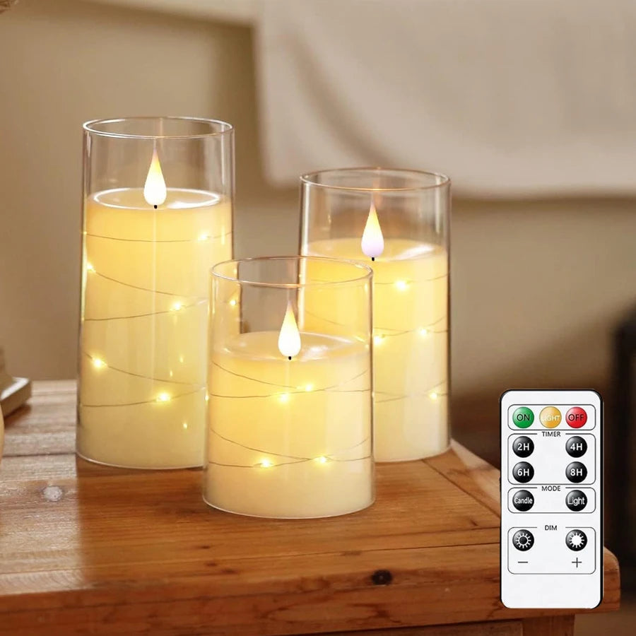Flameless LED Star Candles