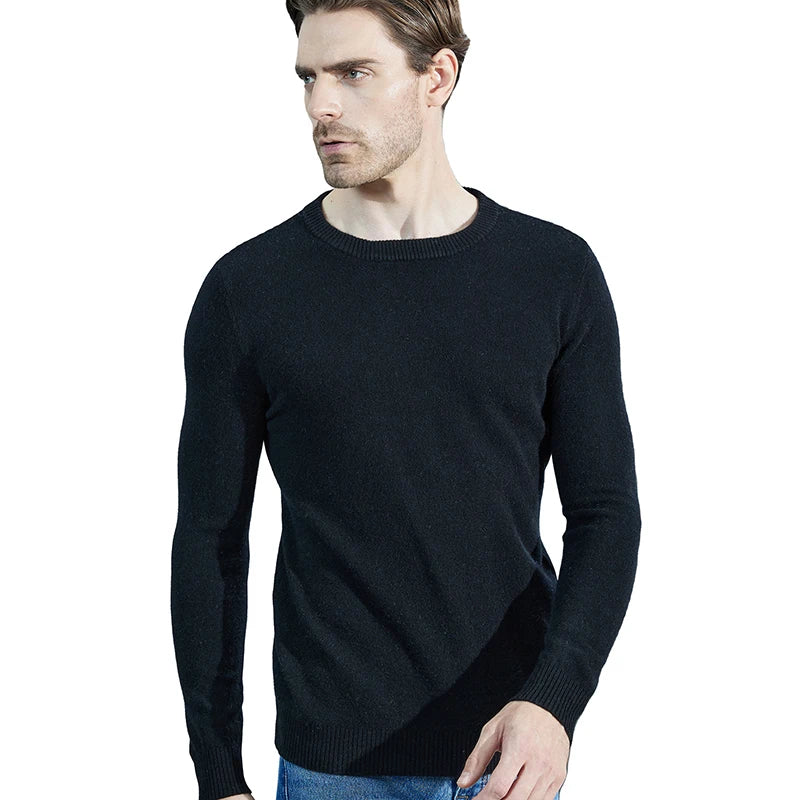 Men's Merino Wool Crewneck Pullover Sweater