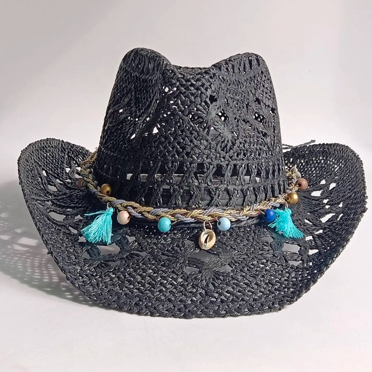 Woven Straw Cowboy Hat