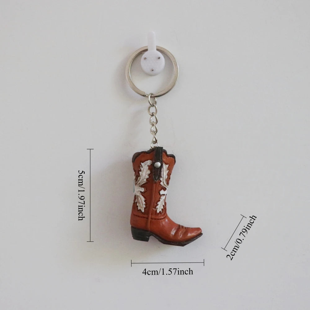 Mini Cowboy Boot Keychain