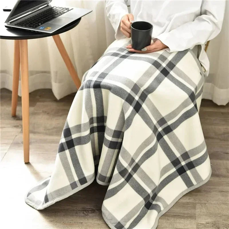 Plaid Wearable Blanket Shawl