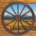 Frontier Wagon Wheel Wall Decor