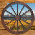 Frontier Wagon Wheel Wall Decor