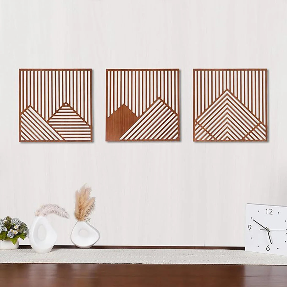 3-Piece Pastoral Wood Wall Art Plaques