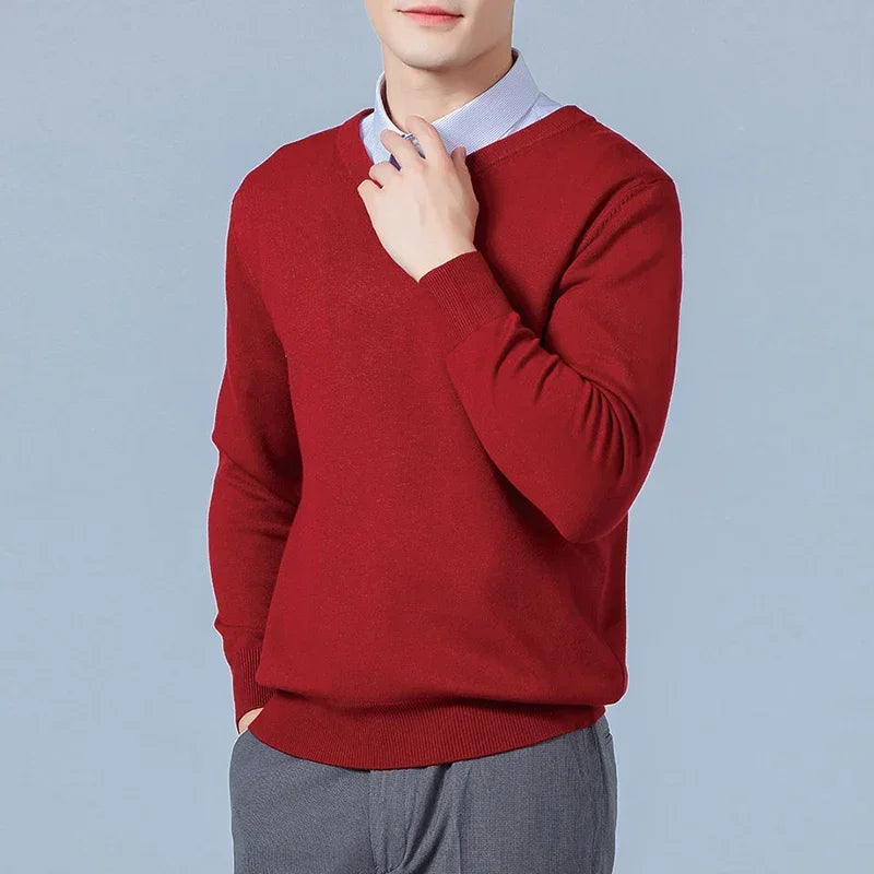 Men's Cashmere Wool Pullover Sweater