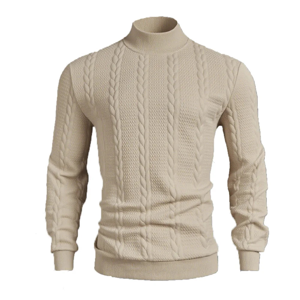 Men's Knitted Turtleneck Sweater