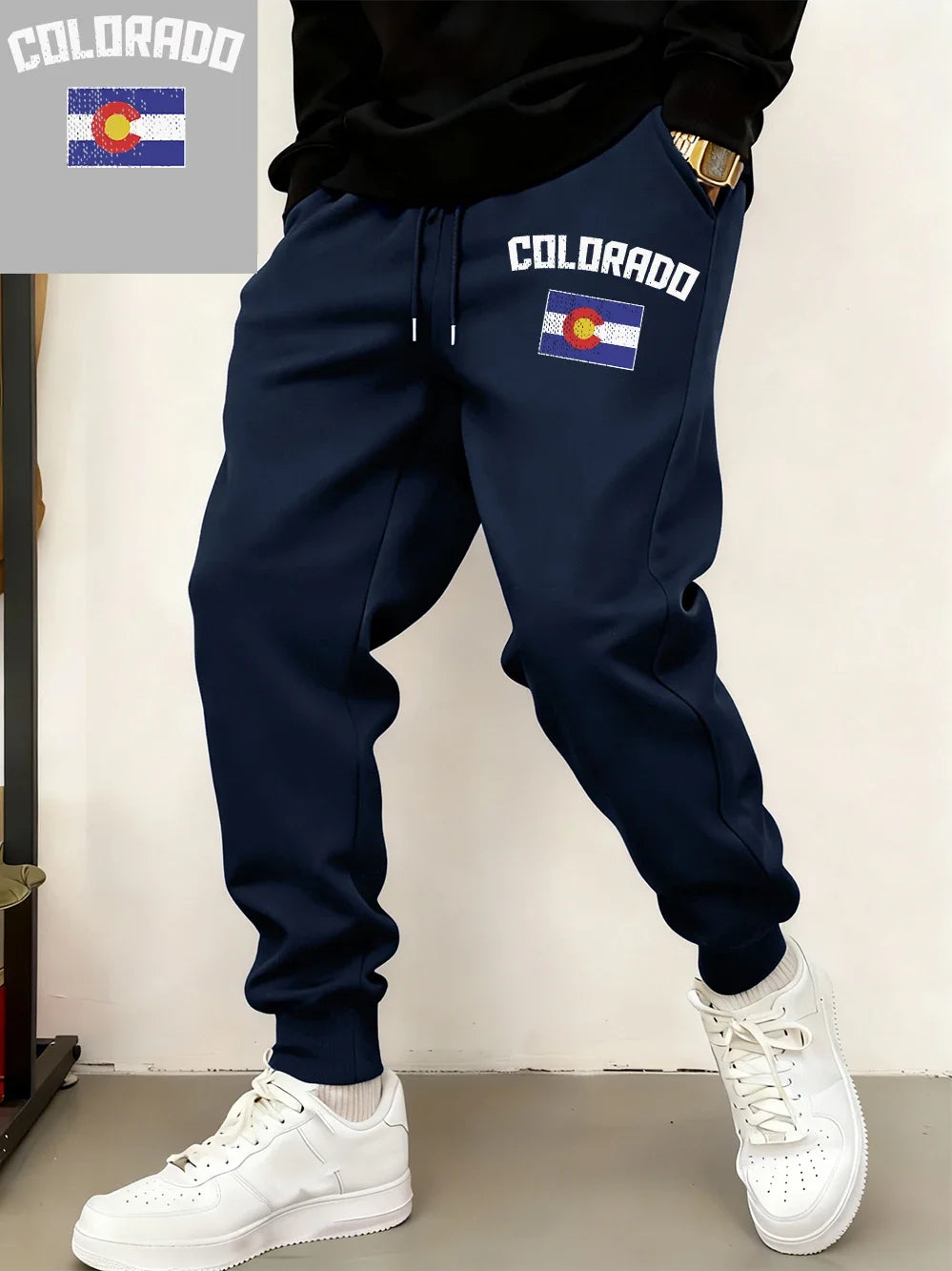 Colorado Flag Fleece Jogger Sweatpants