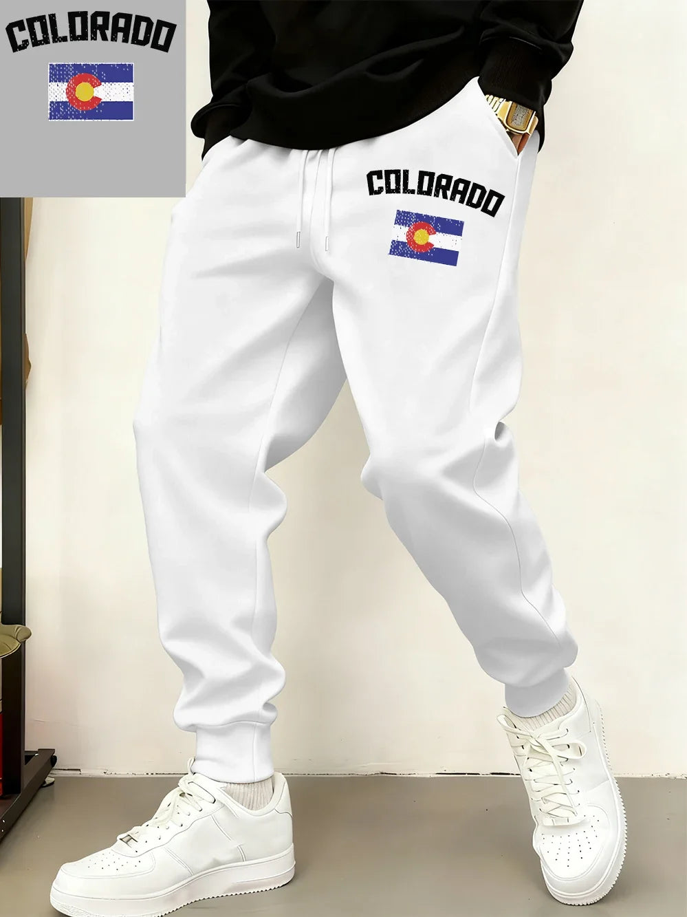 Colorado Flag Fleece Jogger Sweatpants
