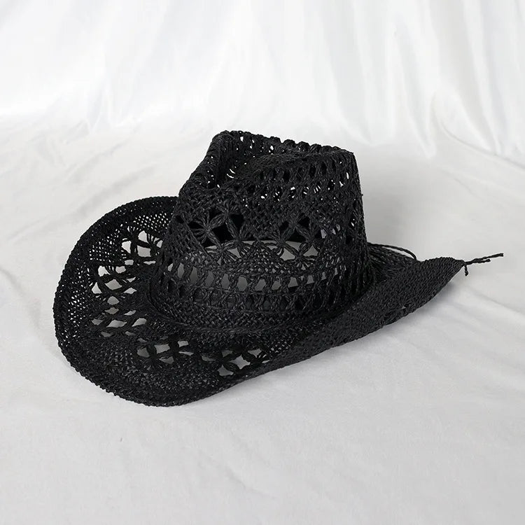 Woven Straw Cowboy Hat