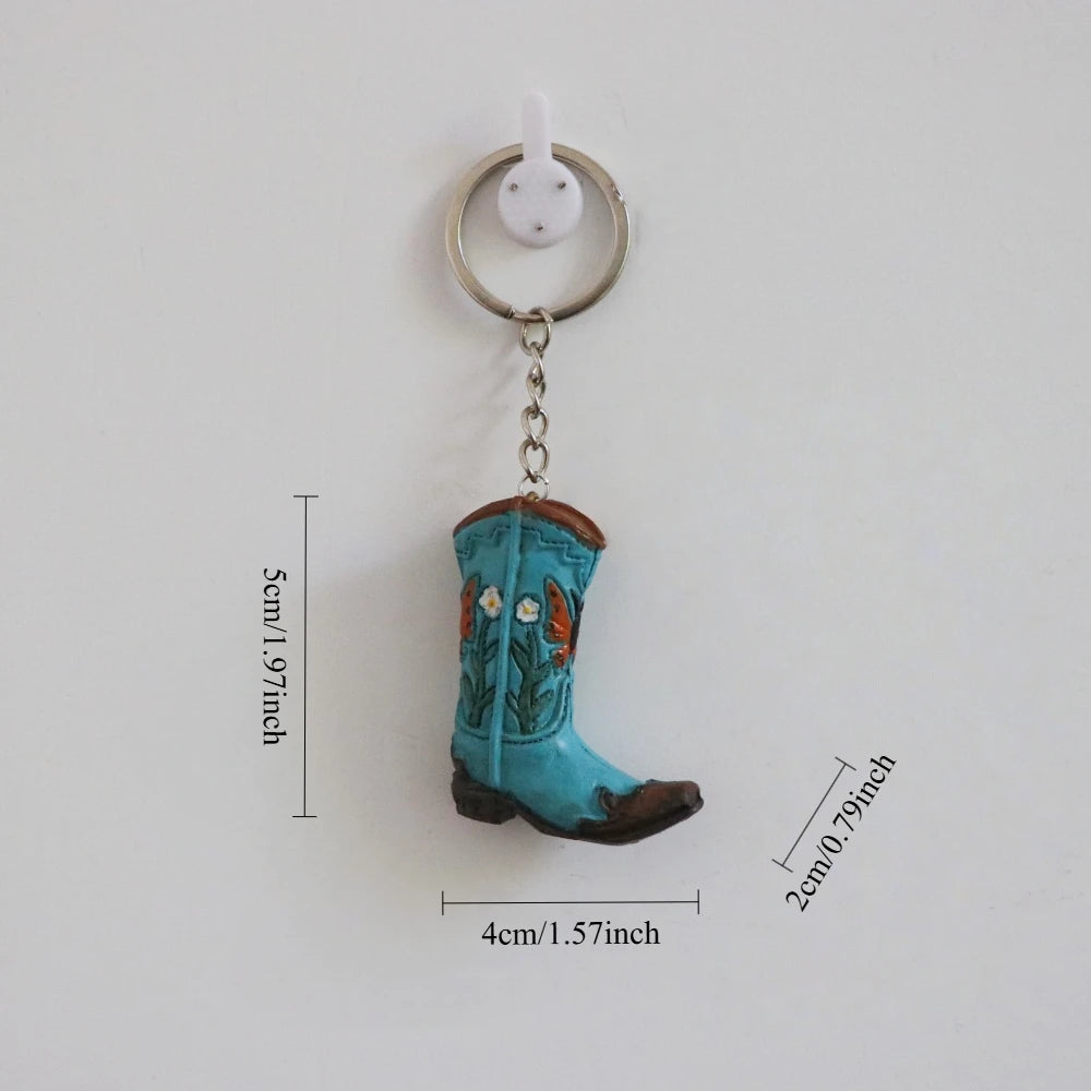 Mini Cowboy Boot Keychain