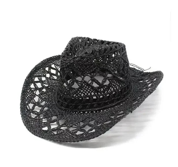 Hollow Weave Straw Cowboy Hat