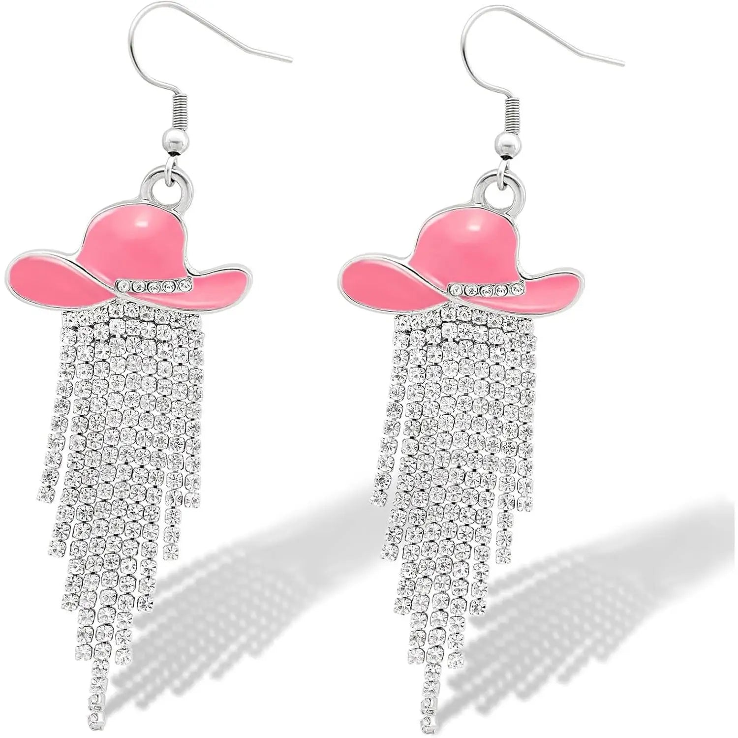 Cowgirl Hat Fringe Earrings