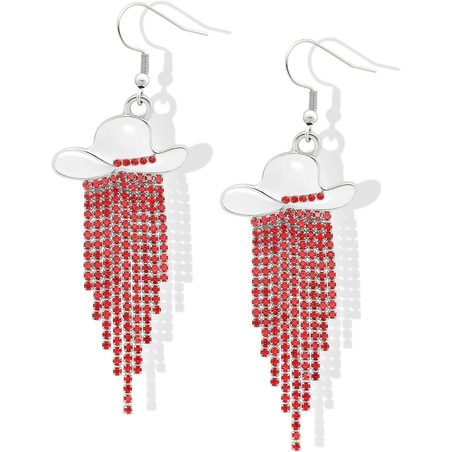 Cowgirl Hat Fringe Earrings