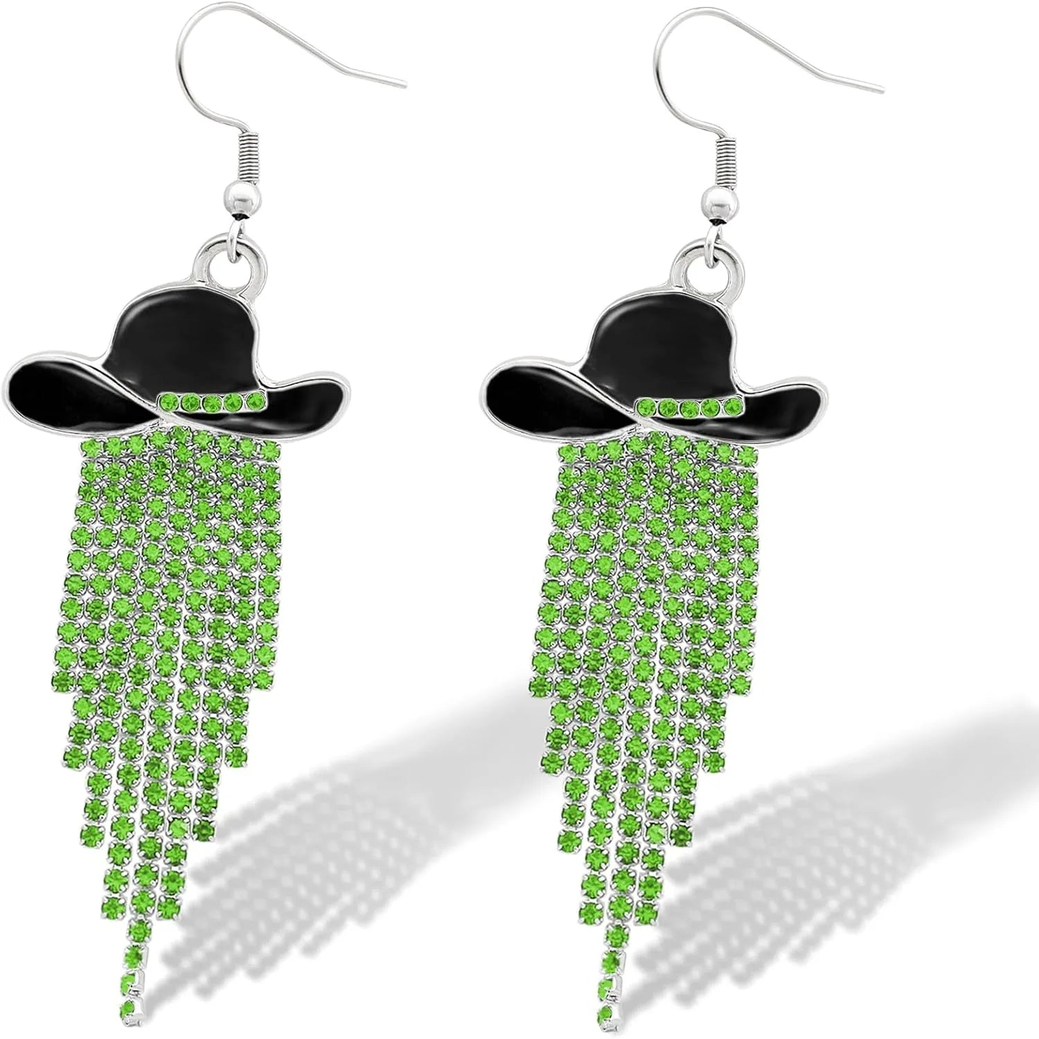Cowgirl Hat Fringe Earrings