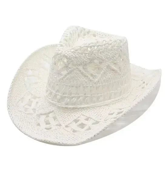 Hollow Weave Straw Cowboy Hat