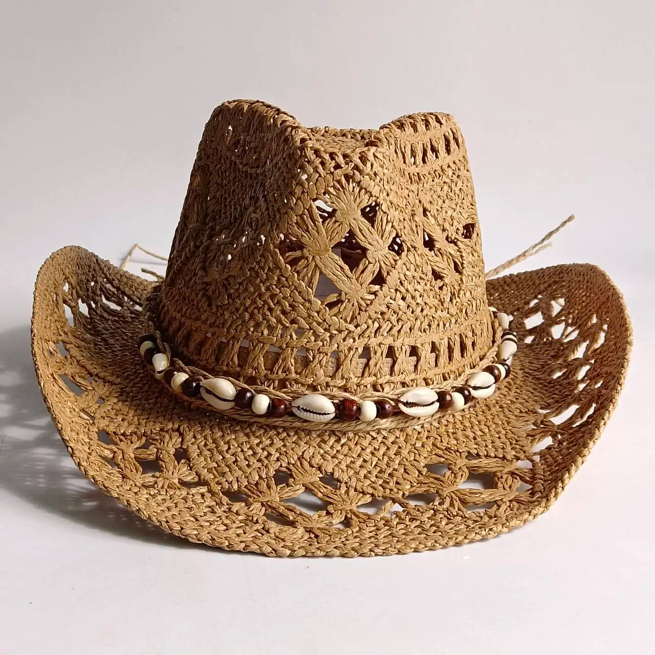 Woven Straw Cowboy Hat
