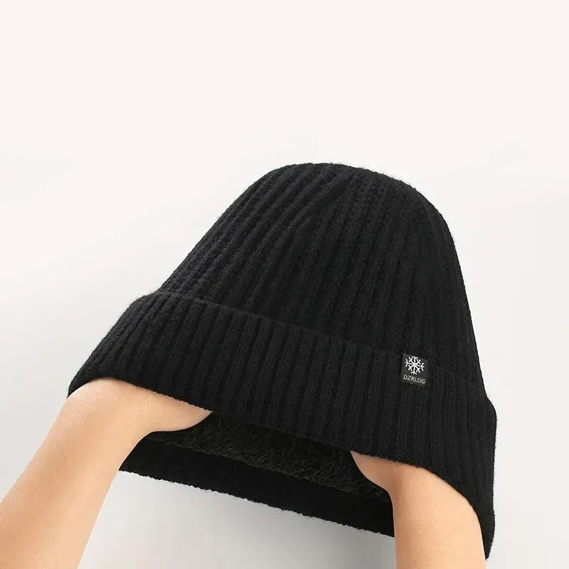 Faux Fur Ear Flap Knit Hat