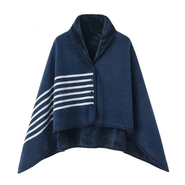 Plaid Wearable Blanket Shawl