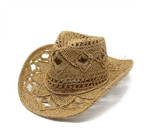 Hollow Weave Straw Cowboy Hat