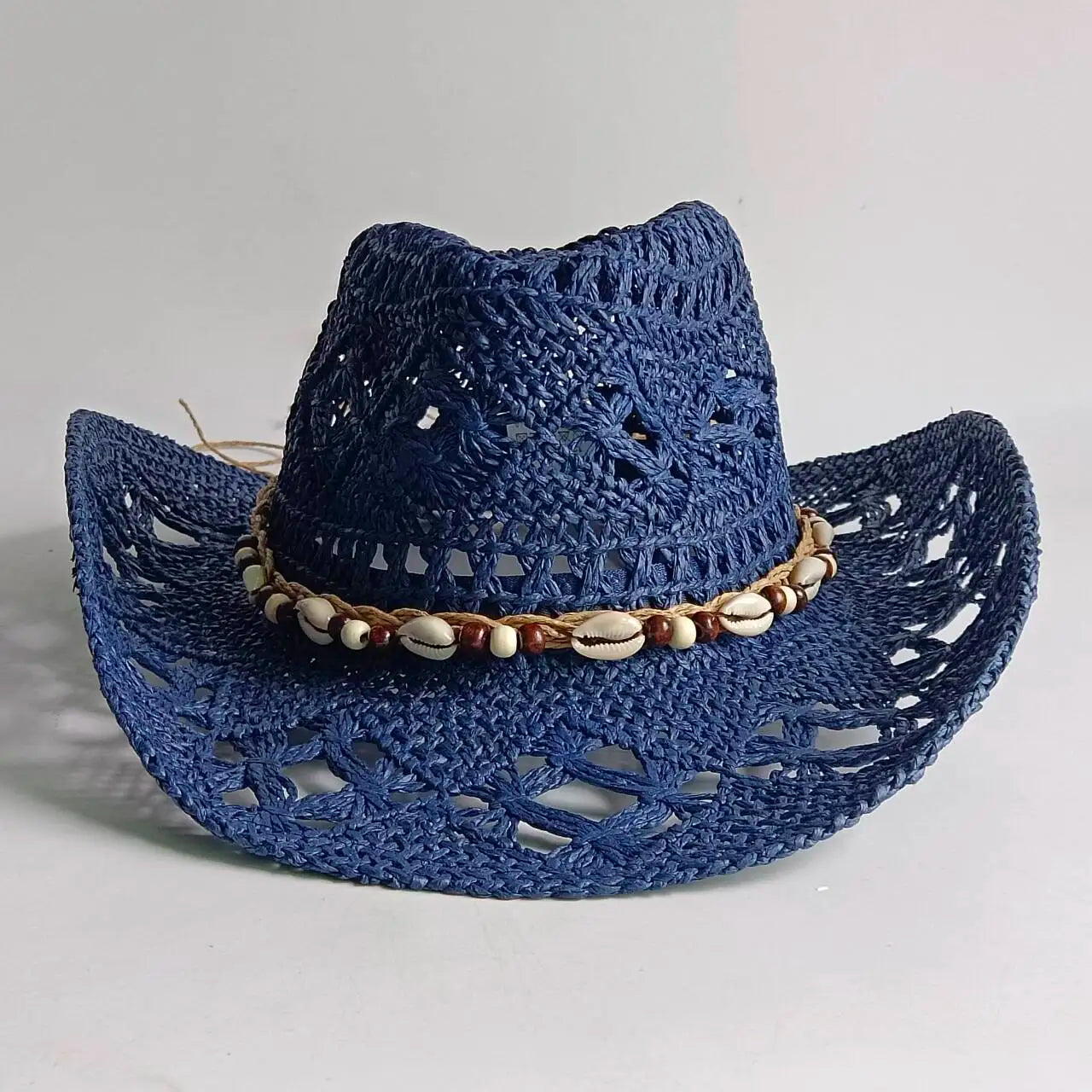 Woven Straw Cowboy Hat