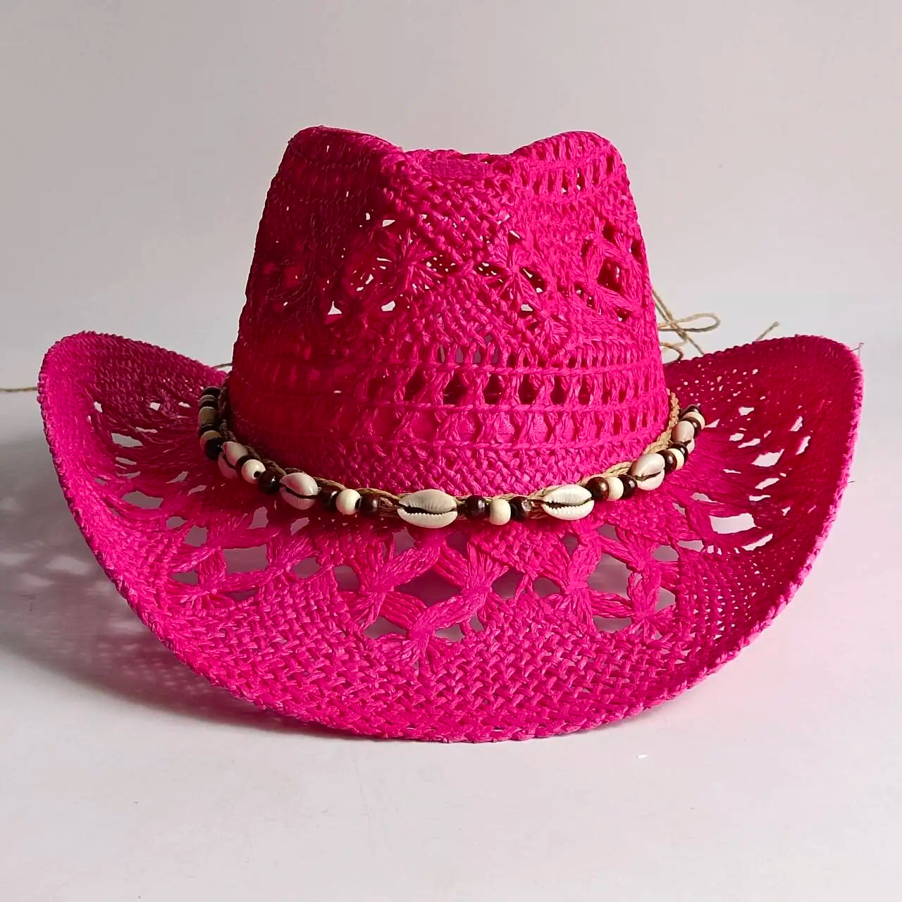 Woven Straw Cowboy Hat