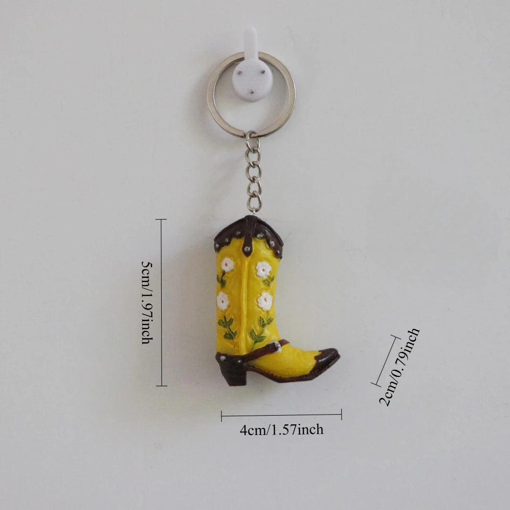 Mini Cowboy Boot Keychain